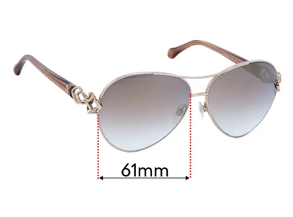 Sunglass Fix Replacement Lenses for Roberto Cavalli Minucciano 1078 - 61mm Wide Sunglass Fix Replacement Lenses for Roberto Cavalli Minucciano 1078 - 61mm Wide