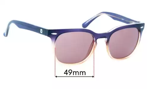 Sunglass Fix Replacement Lenses for Roxy Sun Rx 14 - 49mm Wide Roxy Sun Rx 14 Replacement Lenses 49mm wide
