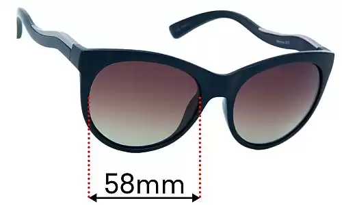 Sunglass Fix Replacement Lenses for Serengeti Valentina - 58mm Wide Serengeti Valentina Replacement Lenses 58mm wide
