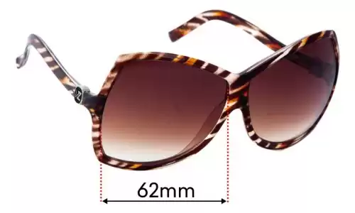 Sunglass Fix Replacement Lenses for Von Zipper Nessie - 62mm Wide Von Zipper Nessie Replacement Lenses 62mm wide