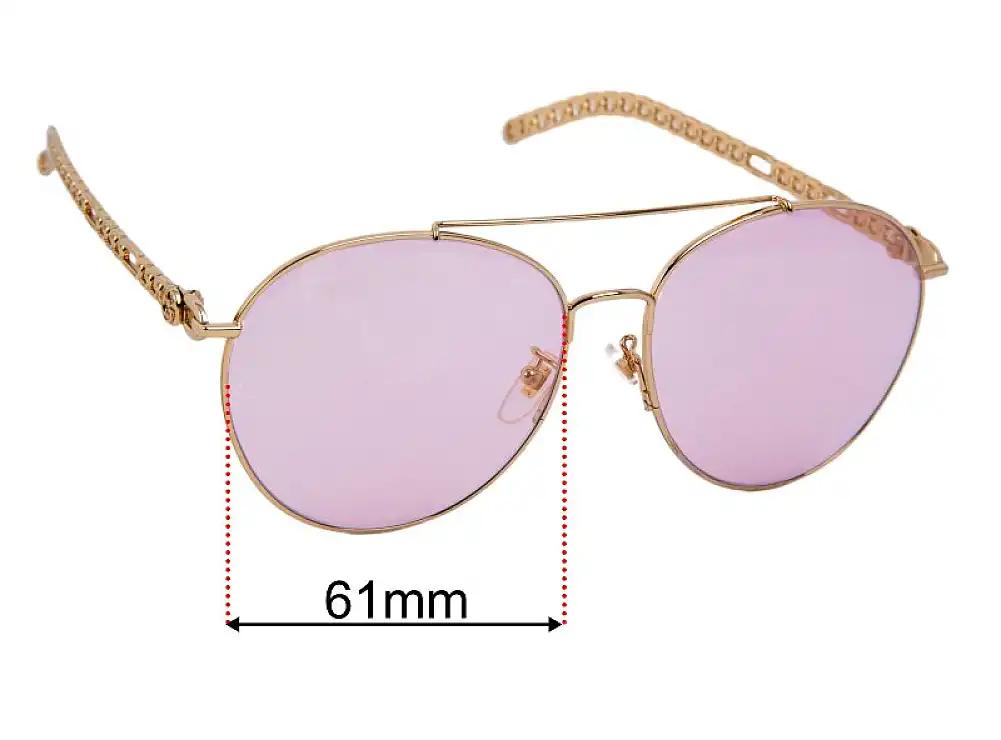 Sunglass Fix Replacement Lenses for Gucci GG0725S - 61mm Wide Sunglass Fix Replacement Lenses for Gucci GG0725S - 61mm Wide