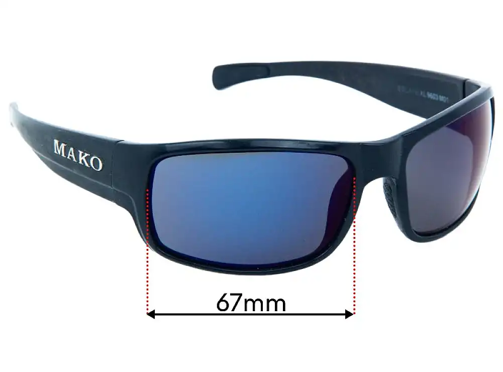 Sunglass Fix Replacement Lenses for Mako Escape XL 9603 - 67mm Wide Sunglass Fix Replacement Lenses for Mako Escape XL 9603 - 67mm Wide