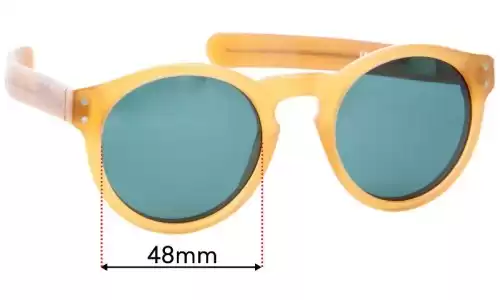 Sunglass Fix Replacement Lenses for P. Johnson C.É.J - 48mm Wide P. Johnson C.É.J Replacement Lenses 48mm wide