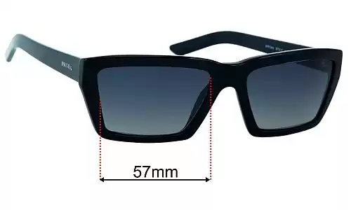 Sunglass Fix Replacement Lenses for Prada SPR04V - 57mm Wide Prada SPR04V Replacement Lenses 57mm wide