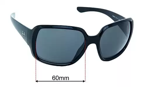 Sunglass Fix Replacement Lenses for Ray Ban RB4347 - 60mm Wide Ray Ban RB4347 Replacement Lenses 60mm wide