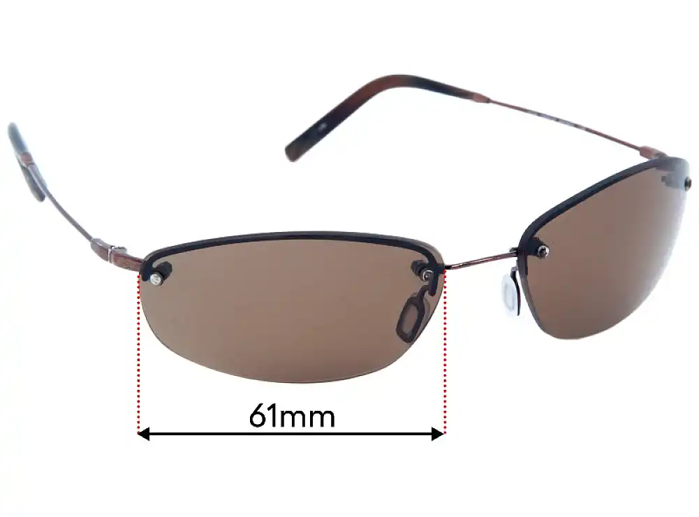Sunglass Fix Replacement Lenses for Tommy Bahama TB90SP - 61mm Wide Sunglass Fix Replacement Lenses for Tommy Bahama TB90SP - 61mm Wide