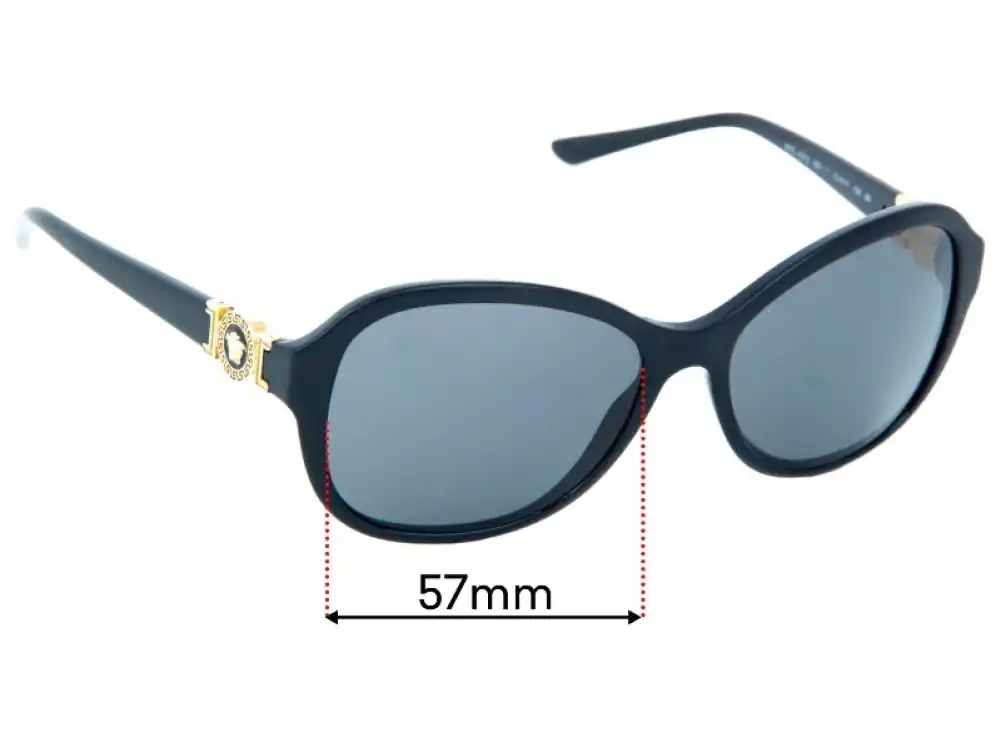 Sunglass Fix Replacement Lenses for Versace MOD 4262 - 57mm Wide Sunglass Fix Replacement Lenses for Versace MOD 4262 - 57mm Wide
