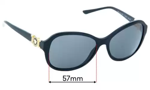 Sunglass Fix Replacement Lenses for Versace MOD 4262 - 57mm Wide Versace MOD 4262 Replacement Lenses 57mm wide