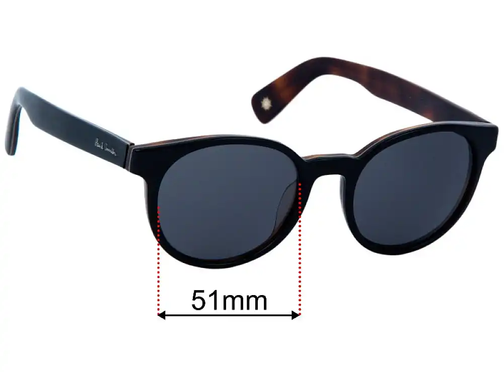 Sunglass Fix Replacement Lenses for Paul Smith Wayden - 51mm Wide Sunglass Fix Replacement Lenses for Paul Smith Wayden - 51mm Wide