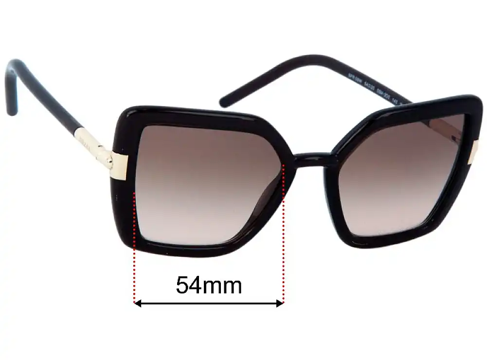Sunglass Fix Replacement Lenses for Prada SPR09W - 54mm Wide Sunglass Fix Replacement Lenses for Prada SPR09W - 54mm Wide