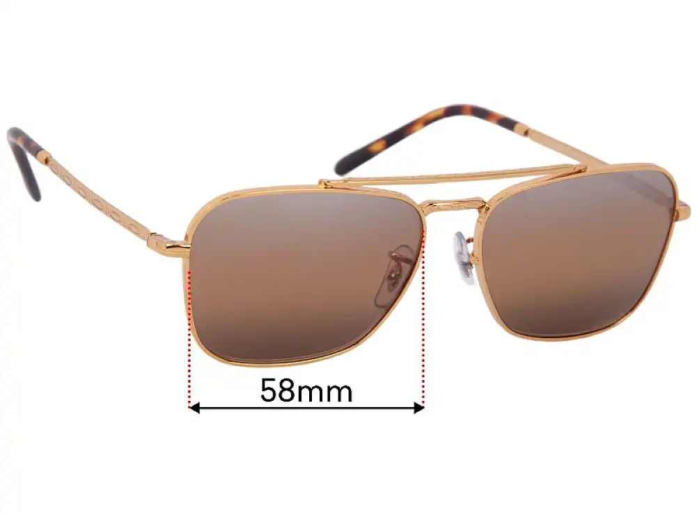 Ray Ban RB3636 New Caravan Replacement Lenses 58mm Ray Ban RB3636 New Caravan Replacement Lenses 58mm