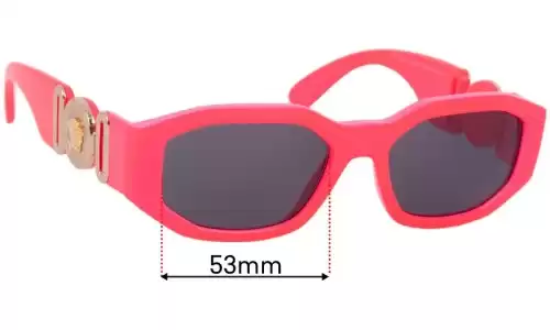 Sunglass Fix Replacement Lenses for Versace Medusa Biggie MOD. 4361 - 53mm Wide Versace Medusa Biggie MOD. 4361 Replacement Lenses 53mm wide