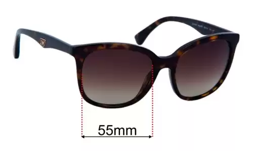 Emporio Armani EA4157 Replacement Lenses 55mm Emporio Armani EA4157 Replacement Sunglass Lenses 55mm