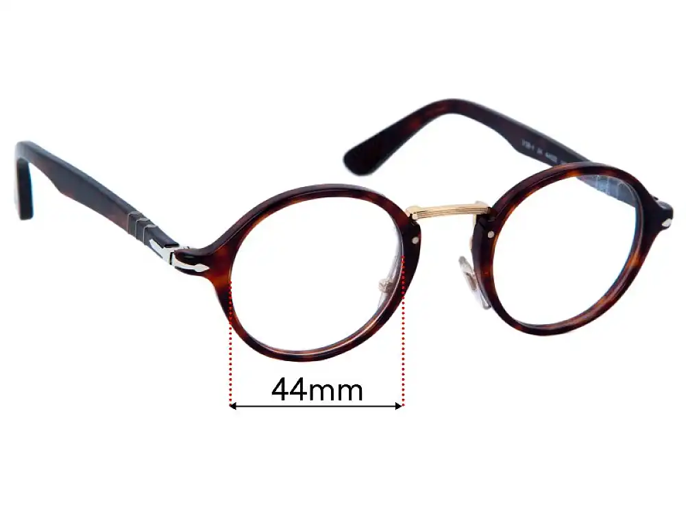 Sunglass Fix Replacement Lenses for Persol 3128-V - 44mm Wide Sunglass Fix Replacement Lenses for Persol 3128-V - 44mm Wide