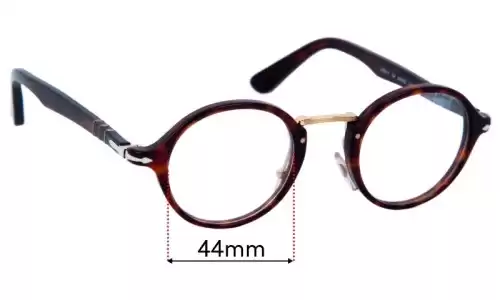 Sunglass Fix Replacement Lenses for Persol 3128-V - 44mm Wide Persol 3128-V Replacement Lenses 44mm wide