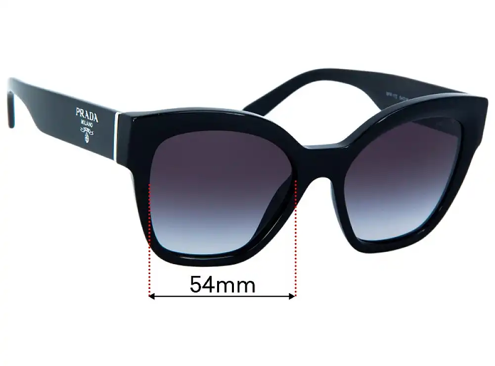 Prada SPR17Z Replacement Lenses - 54mm Prada SPR17Z Replacement Lenses - 54mm