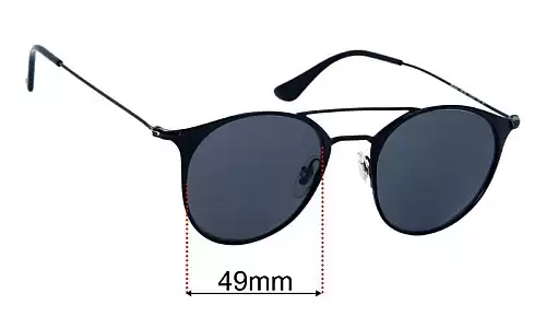 Sunglass Fix Replacement Lenses for Ray-Ban RB3546 - 49mm Wide Ray-Ban RB3546 Replacement Lenses 49mm wide