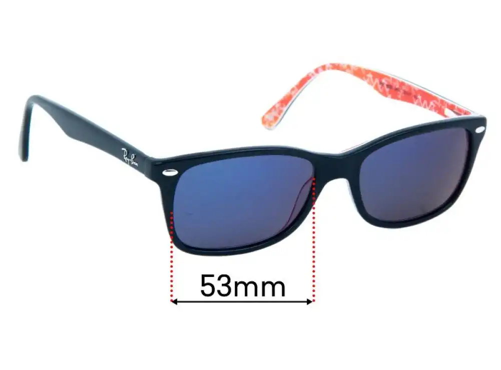 Sunglass Fix Replacement Lenses for Ray-Ban RB5228 - 53mm Wide Sunglass Fix Replacement Lenses for Ray-Ban RB5228 - 53mm Wide