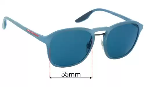 Sunglass Fix Replacement Lenses for Prada SPS 02S - 55mm Wide Prada SPS 02S Replacement Lenses 55mm wide