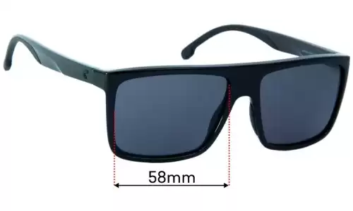 Sunglass Fix Replacement Lenses for Carrera 8055/S - 58mm Wide Carrera 8055/S Replacement Lenses 58mm wide