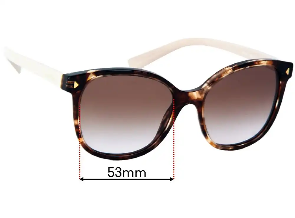 Sunglass Fix Replacement Lenses for Prada SPR 22Z - 53mm Wide Sunglass Fix Replacement Lenses for Prada SPR 22Z - 53mm Wide