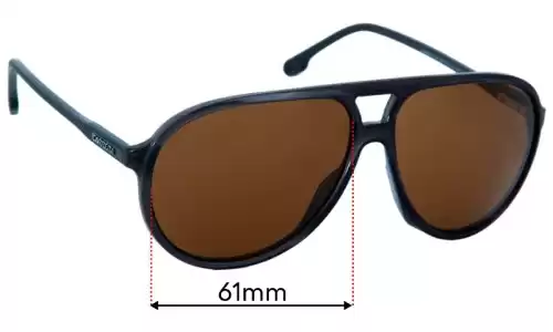 Sunglass Fix Replacement Lenses for Carrera 237/S - 61mm Wide Carrera 237/S Replacement Lenses 61mm wide