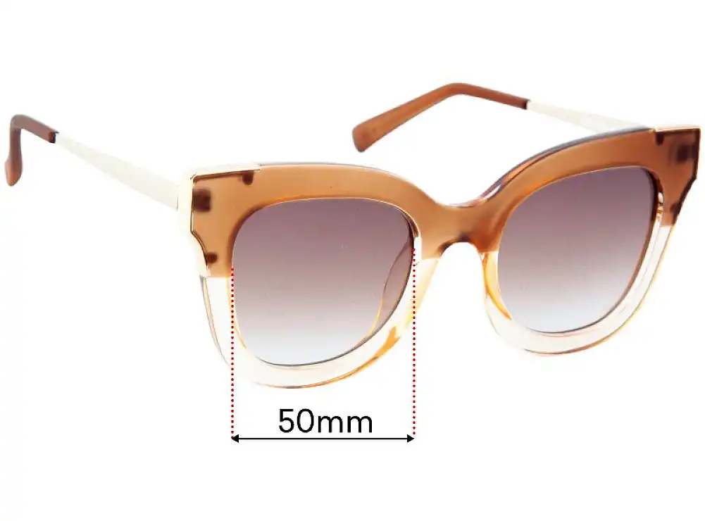 Sunglass Fix Replacement Lenses for Country Road Victoria - 50mm Wide Sunglass Fix Replacement Lenses for Country Road Victoria - 50mm Wide