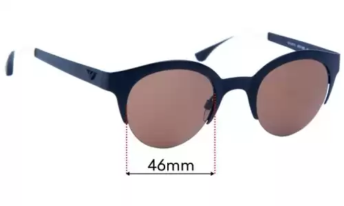Sunglass Fix Replacement Lenses for Emporio Armani EA 2013 - 46mm Wide Emporio Armani EA 2013 Replacement Lenses 46mm wide