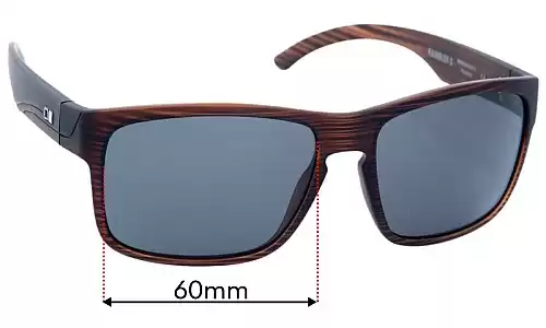 Sunglass Fix Replacement Lenses for Otis Rambler X - 60mm Wide Otis Rambler X Replacement Lenses 60mm wide