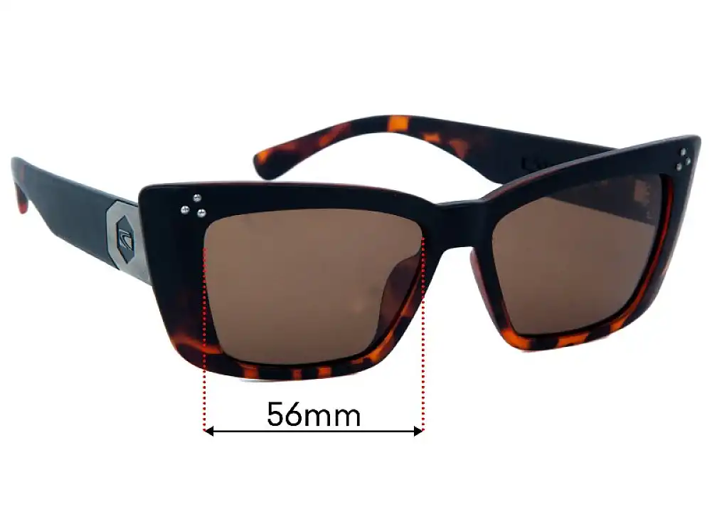 Sunglass Fix Replacement Lenses for Carve Dixie - 56mm Wide Sunglass Fix Replacement Lenses for Carve Dixie - 56mm Wide