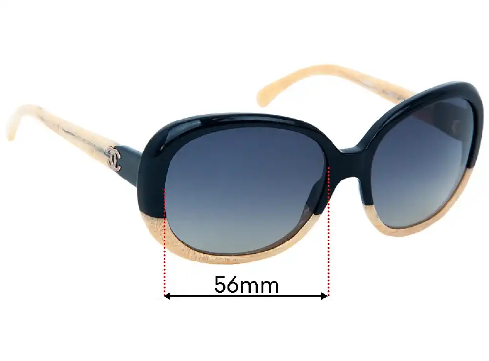 Sunglass Fix Replacement Lenses for Chanel 5176 - 56mm Wide Sunglass Fix Replacement Lenses for Chanel 5176 - 56mm Wide