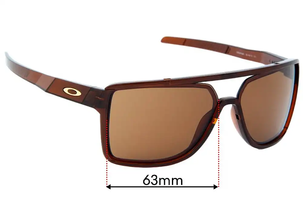 Sunglass Fix Replacement Lenses for Oakley Castel OO9147 - 63mm Wide Sunglass Fix Replacement Lenses for Oakley Castel OO9147 - 63mm Wide