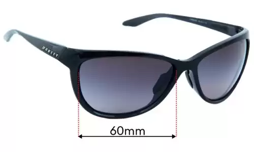 Sunglass Fix Replacement Lenses for Oakley Pasque OO9222 - 60mm Wide Oakley Pasque OO9222 Replacement Lenses 60mm wide