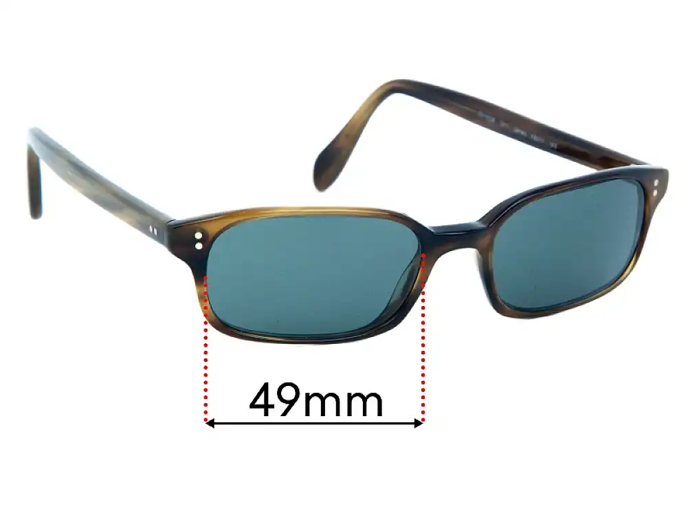 Sunglass Fix Replacement Lenses for Oliver Peoples OV5226 James - 49mm Wide Sunglass Fix Replacement Lenses for Oliver Peoples OV5226 James - 49mm Wide