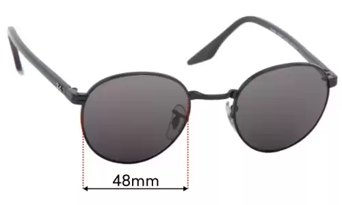 Sunglass Fix Replacement Lenses for Ray-Ban RB3691 - 48mm Wide Ray-Ban RB3691 Replacement Lenses 48mm wide