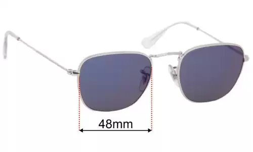 Sunglass Fix Replacement Lenses for Ray-Ban RB3857 Frank - 48mm Wide Ray-Ban RB3857 Frank Replacement Lenses 48mm wide