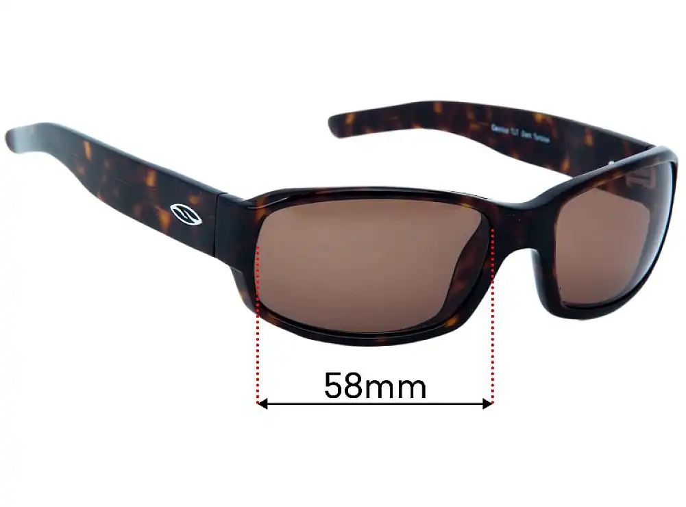 Sunglass Fix Replacement Lenses for Smith Cassius - 58mm Wide Sunglass Fix Replacement Lenses for Smith Cassius - 58mm Wide