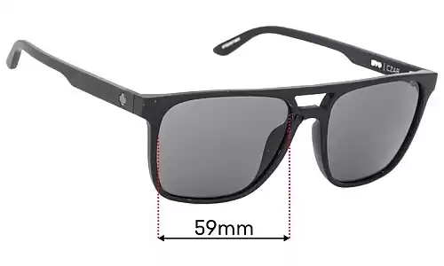 Sunglass Fix Replacement Lenses for Spy Optic Czar - 59mm Wide Spy Optic Czar Replacement Lenses 59mm wide
