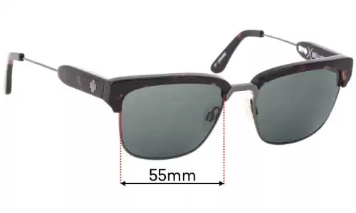Sunglass Fix Replacement Lenses for Spy Optic Bellows - 55mm Wide Spy Optic Bellows Replacement Lenses 55mm wide