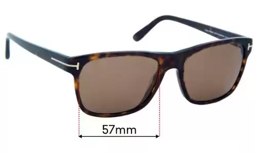 Sunglass Fix Replacement Lenses for Tom Ford Giulio TF698 - 57mm Wide Tom Ford Giulio TF698 Replacement Lenses 57mm wide
