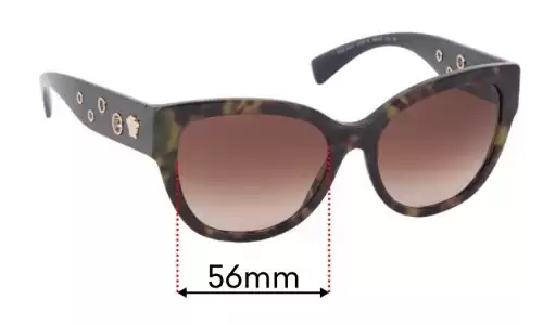 Sunglass Fix Replacement Lenses for Versace MOD 4314 - 56mm Wide Versace MOD 4314 Replacement Lenses 56mm wide