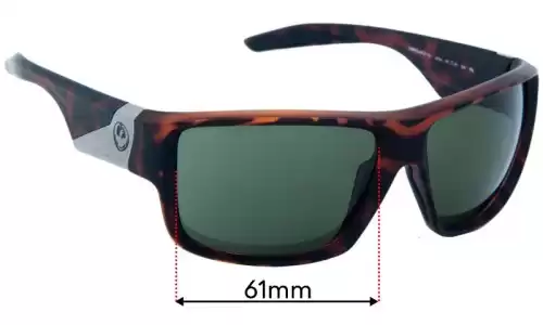 Sunglass Fix Replacement Lenses for Dragon Deadlock - 61mm Wide Dragon Deadlock Replacement Lenses 61mm wide