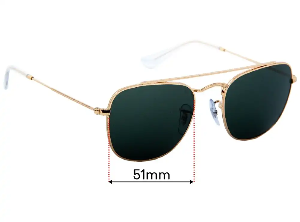 Sunglass Fix Replacement Lenses for Ray Ban RB3557 - 51mm Wide Sunglass Fix Replacement Lenses for Ray Ban RB3557 - 51mm Wide