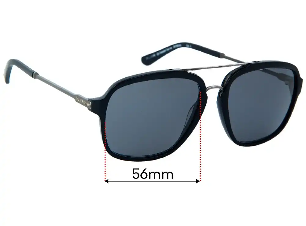 Sunglass Fix Replacement Lenses for Quiksilver Outsider Sun Rx - 56mm Wide Sunglass Fix Replacement Lenses for Quiksilver Outsider Sun Rx - 56mm Wide