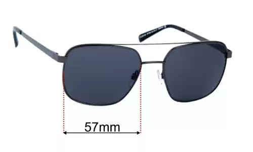 Replacement Lenses for Alex Perry AP Sun Rx 17 - 57mm Wide Sunglass Fix Replacement Lenses for Alex Perry AP Sun Rx 17 - 57mm Wide
