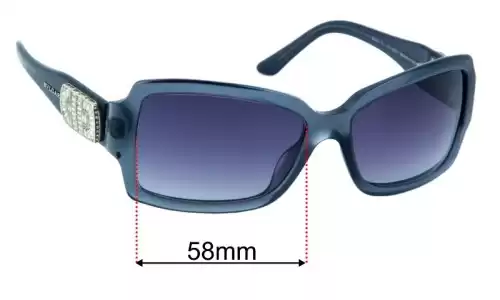 Sunglass Fix Replacement Lenses for Bvlgari 8001B - 58mm Wide Bvlgari 8001B Replacement Lenses 58mm wide