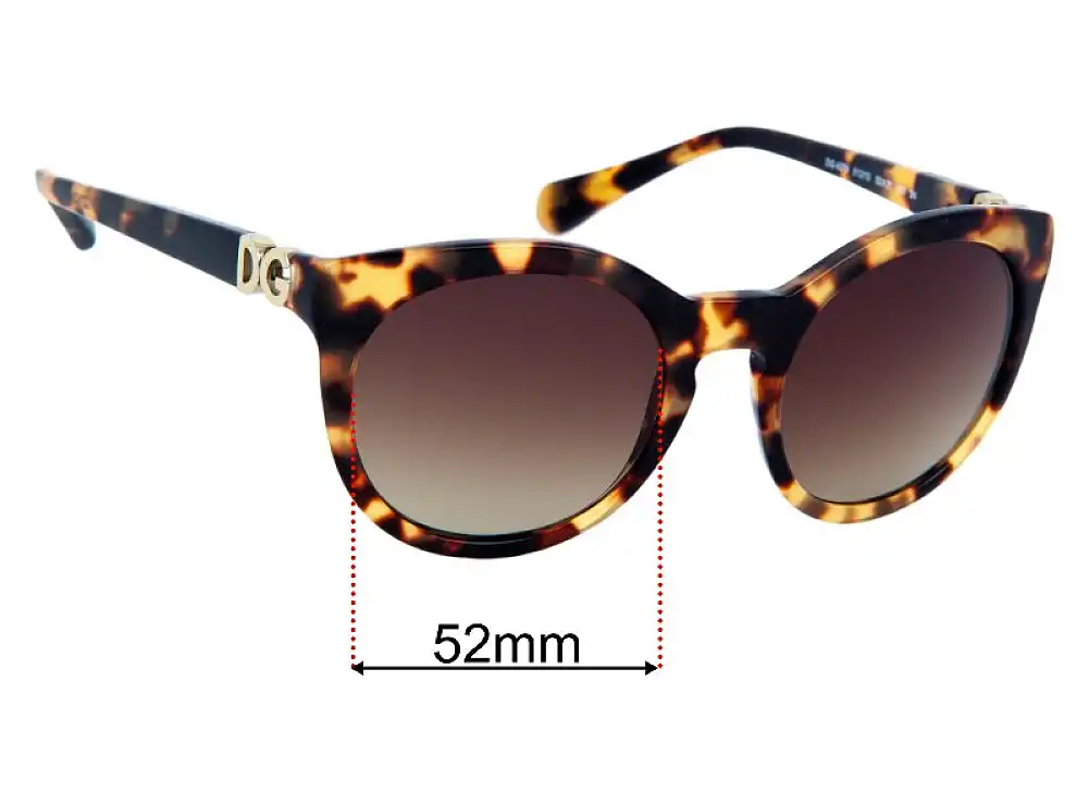 Dolce & Gabbana DG4279 Replacement Lenses 52mm Dolce & Gabbana DG4279 Replacement Lenses 52mm