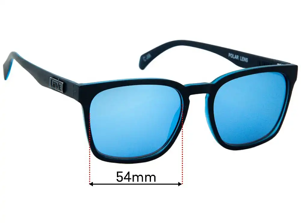 Sunglass Fix Replacement Lenses for Liive Alik - 54mm Wide Sunglass Fix Replacement Lenses for Liive Alik - 54mm Wide