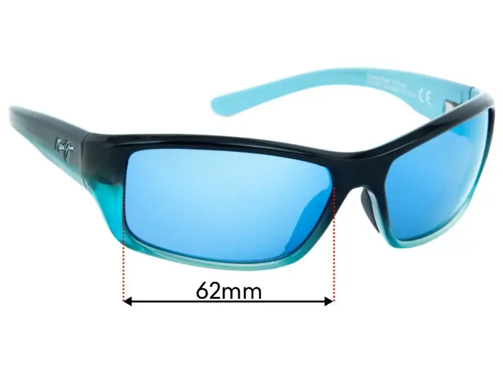 Maui Jim MJ792 Barrier Reef Replacement Lenses - 62mm Maui Jim MJ792 Barrier Reef Replacement Lenses - 62mm