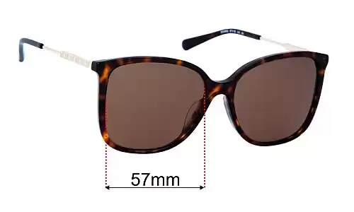 Michael Kors MK2169-F Avellino Replacement Lenses 56mm Michael Kors MK2169-F Avellino Sunglasses Replacement Lenses 56mm Wide